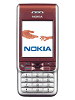 Nokia 3230
	GSM 900 / GSM 1800 / GSM 1900
	109 x 49 x 19 mm, 90 cc
	Camera 1.23 MP, 1280x960 pixels, video(QCIF)
	Symbian OS v7.0s, Series 60 SE UI